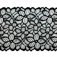 Dantela elastica 15 cm - negru