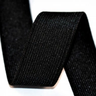 Elastic Moise 30 mm negru - 25 m rola