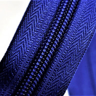 Fermoare nylon detasabil nr. 5 - 60 cm albastru