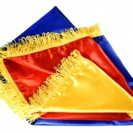 Steag Romania satin 100 cm / 150 cm cu franjuri