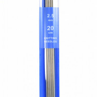 Andrele tricotat ciorapi 2.5 mm - 20 cm - metal