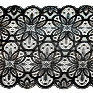 Dantela elastica 18 cm - negru