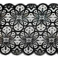 Dantela elastica 18 cm - negru