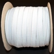 Elastic Moise 9 mm alb - 150 m rola