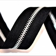 Fermoare aluminiu detasabile nr. 5 - 75 cm negru