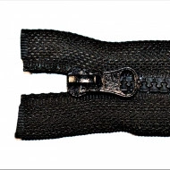 Fermoare plastic detasabile nr. 5 - 250 cm negru