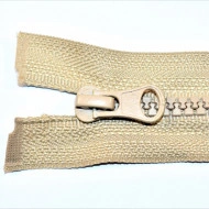 Fermoare plastic detasabile nr. 5 - 70 cm bej