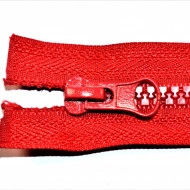 Fermoare plastic detasabile nr. 5 - 80 cm rosu