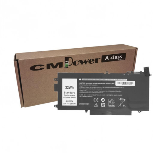 Baterie laptop CM Power compatibila cu Dell Latitude E5289, 7390 K5XWW N18GG 6CYH6,4200 (32 Wh)
