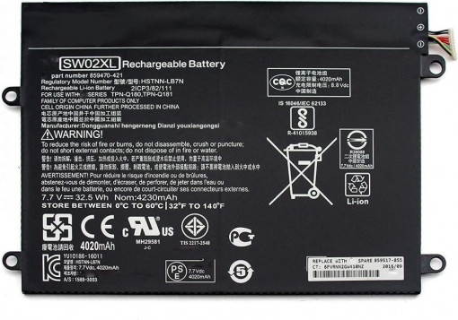 Baterie laptop HP X2 210 G2 HSTNN-IB7N 889517-855 TPN-Q180 TPN-Q181 SW02XL