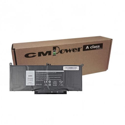 Baterie laptop CM Power compatibila cu Dell Latitude 7390, 7490 0DM3WC 2X39G 451-BBYE DJ1J0 DM3WC F3YGT,5800 (44 Wh)