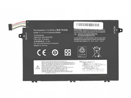 Baterie laptop pentru Lenovo ThinkPad E14 E15 E480 E485 E490 E495 E580 E585 E590 E595 L17L3P51 SB10K97606 01AV445