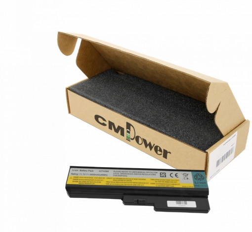 Baterie laptop CM Power compatibila cu Lenovo IdeaPad G450 G530 G550 4400 mAh (49 Wh)