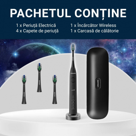 Periuță de dinți electrică Lemann UltraSonic Pro48 – Black Cosmos - Img 11