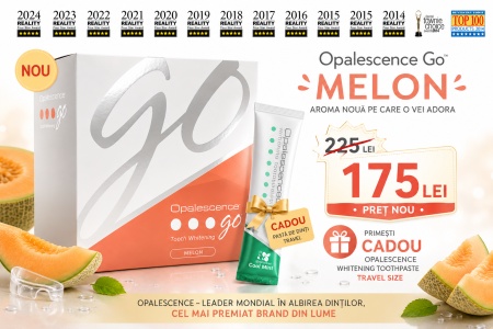 Opalescence Go melon = kit 4 gutiere + 1 buc pasta Opalescence travel CADOU - Img 4