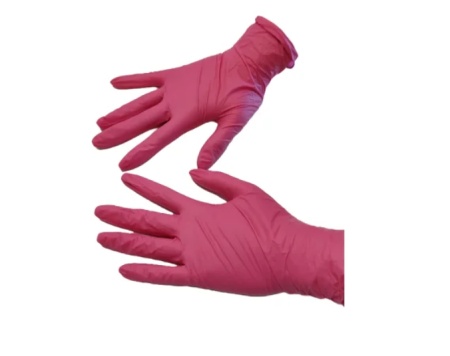 Bluetech - Manusi nitril nepudrate fucsia - 100 bucati - Img 2