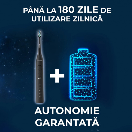 Periuță de dinți electrică Lemann UltraSonic Pro48 – Black Cosmos - Img 4