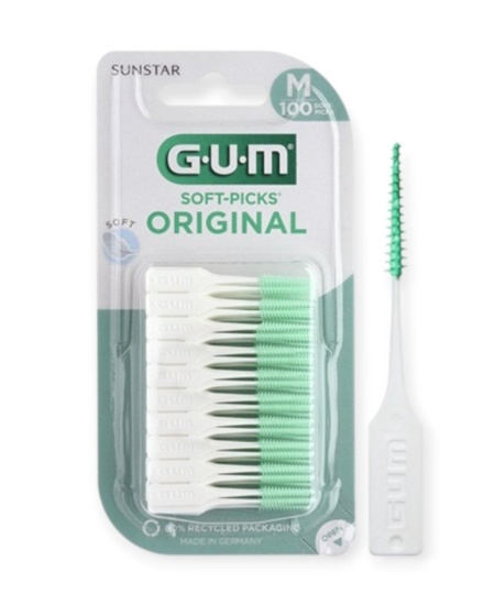 GUM Soft Picks Original Medium - Accesorii Interdentare 100 bucati - Img 2