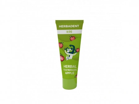 Herbadent KIDS - Pasta de dinti pentru copii cu fluor și aromă de măr - 75g - Img 2