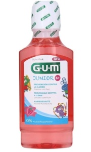 Sunstar GUM Junior Mouthwash Strawberry Flavor - Apa de gura pentru copii (6 ani+) - 300ml