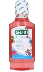 Sunstar GUM Junior Mouthwash Strawberry Flavor - Apa de gura pentru copii (6 ani+) - 300ml