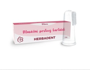 Herbadent MIMI - Periuta masaj gingival pentru deget - set 2 bucati - Img 2