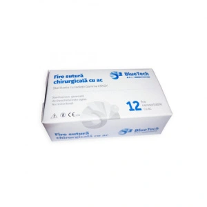 Bluetech - Ace sutura matase (1/2) 22mm - 12 bucati