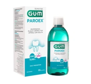 GUM Paroex 0,06% Clorhexidina Daily Prevention - Apa de gura preventie zilnica, fara alcool - 500ml