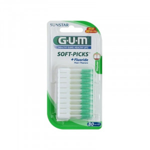 Accesorii Interdentare GUM Soft Picks With Fluoride 80 Picks