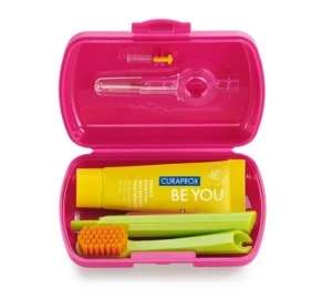 Curaprox - Travel Set asortat - periuta de dinti + pasta de dinti + periute interdentare