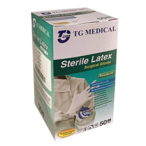 Bluetech - Manusi latex pudrate sterile - 10 perechi