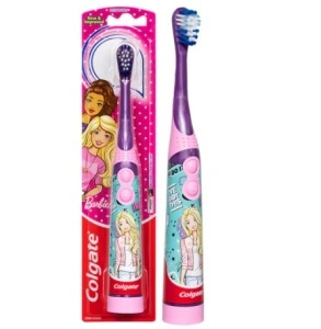 Colgate Barbie - Periuta de dinti electrica cu baterie inclusa, extra soft, 3+ ani