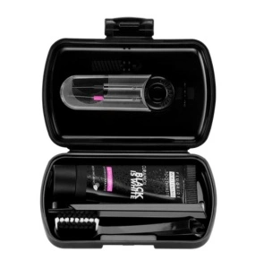 Curaprox - Travel Box Black is White - Travel set cu periuta de dinti + pasta de dinti + periute interdentare
