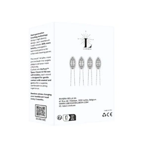 Lebon - Replacement Brush Heads x 4 - Set rezerve periuta electrica - 4 bucati - Img 2