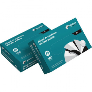 Bluetech - Manusi latex pudrate - 100 bucati
