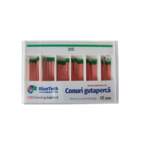 Conuri gutaperca conicitate 0,4 - Bluetech - 60 bucati