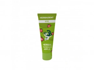 Herbadent KIDS - Pasta de dinti pentru copii cu fluor și aromă de măr - 75g - Img 2