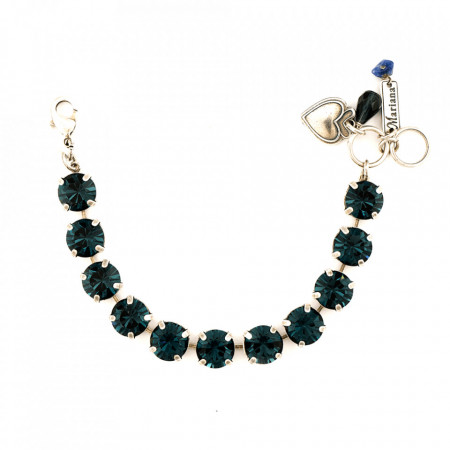 Bratara placata cu Argint 925, cu cristale Swarovski, Nightfall | 4474-207207SP-Albastru-1170