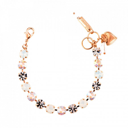 Bratara placata cu Aur roz de 24K, cu cristale Swarovski, On a Clear Day | 4252-001RG-Transparent-1020
