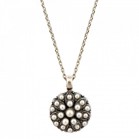 Pandantiv cu lant placat cu Argint 925, cu cristale Swarovski, Guardian Angel | 5212-M48SP-Alb-6850