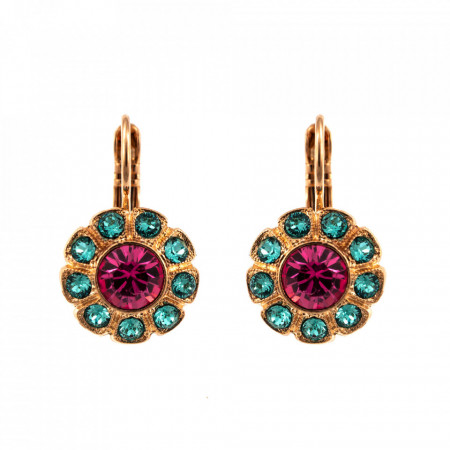 Cercei placati cu Aur roz de 24K, cu cristale originale, Memories of Montmartre | 1131-1146RG6