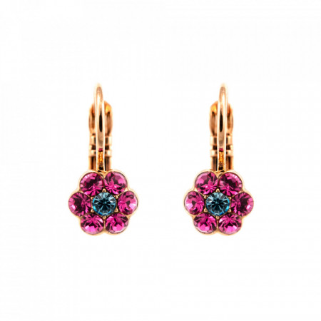 Cercei placati cu Aur roz de 24K, cu cristale originale, Memories of Montmartre | 1166/1-1146RG6