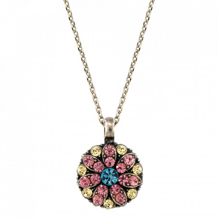 Pandantiv cu lant placat cu Argint 925, cu cristale Swarovski, Guardian Angel | 5212-323SP-Multicolor-6821