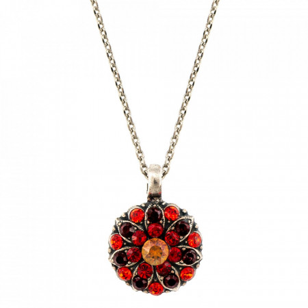 Pandantiv cu lant placat cu Argint 925, cu cristale Swarovski, Guardian Angel | 5212-3801SP-Rosu-6831