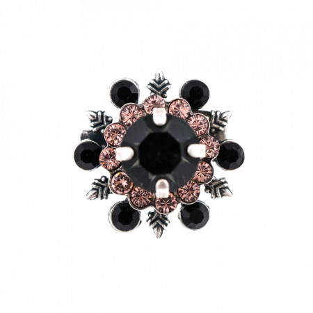 Brosa placata cu Argint 925, cu cristale Swarovski, Black Diamond | 2006-1073SP-Multicolor-1202