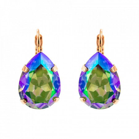 Cercei placati cu Aur roz de 24K, cu cristale Swarovski, Bohemian Rhapsody | 1098/5-200RG6-Mov-1862