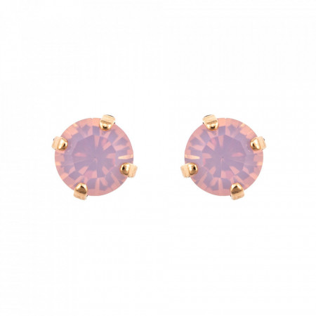 Cercei placati cu Aur roz de 24K, cu cristale Swarovski, Elizabeth | 1440-395RG2-Roz-5972