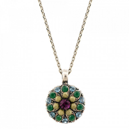 Pandantiv cu lant placat cu Argint 925, cu cristale Swarovski, Guardian Angel | 5212-1019SP-Multicolor-6792