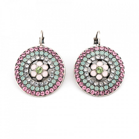 Cercei placati cu Argint 925, cu cristale Swarovski, California Dreaming | 1078/1-1028SP6-Multicolor-1753