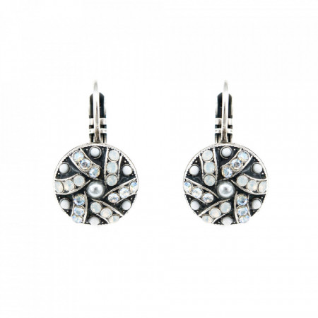 Cercei placati cu Argint 925, cu cristale Swarovski, Forever | 1059/1-5087SP6-Alb-1583